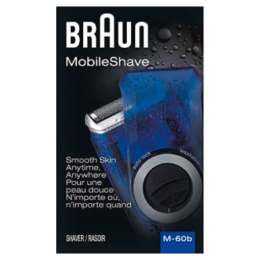 Imagem de Braun Navalha elétrica para homens, barbeador elétrico móvel M60b, lavável