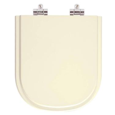 Imagem de Assento Sanitario Poliester com Amortecedor Vogue Plus Creme para bacia Deca