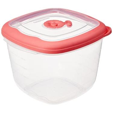 Imagem de Sanremo - Pote Hermético Plástico Quadrado de 1,6 Litros, Linha Flor