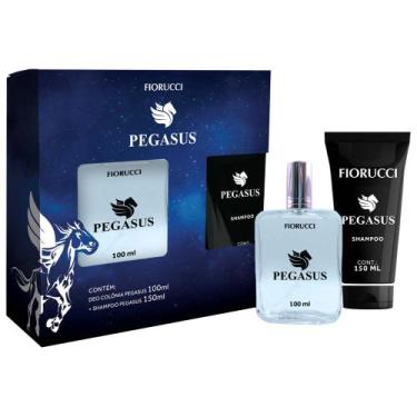 Imagem de Fiorucci Pegasus Deo Colônia Kit - Perfume Masculino + Shampoo