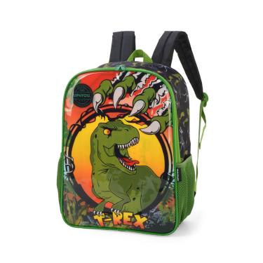 Imagem de Mochila Escolar infantil de Costas Menino Dinossauros