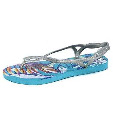 Imagem de Sandalias Havaianas Luna Print Havaianas Feminino Azul 41/42