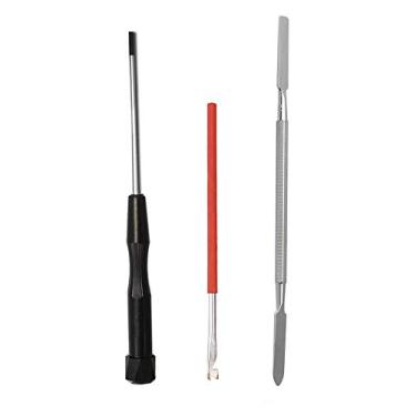 Imagem de Jiayouy Kit de ferramentas de reparo de instrumentos de sopro de madeira, gancho de mola, conjunto de chave de fenda plana de cabeça dupla para saxofone clarinete flauta oboé piccolo 3 peças