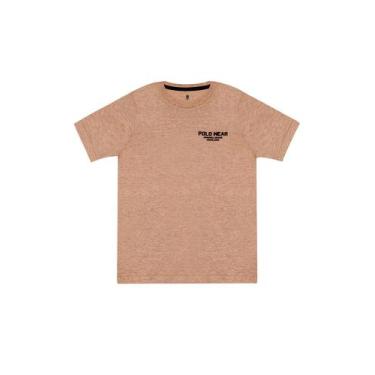 Imagem de Camiseta Masculina Infantil Brand Polo Wear Laranja Claro
