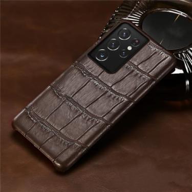 Imagem de Capa de couro fosco para telefone Samsung Galaxy S21 Ultra S20 FE S10 S21 Plus Note 20 Ultra A71 A72 A51 A52, Marrom 3, para Galaxy S21 Ultra