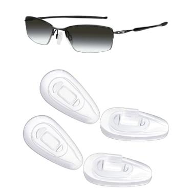 Imagem de Mryok 2 pares de protetores de nariz de substituição para óculos de sol Oakley Elliptical - Transparente