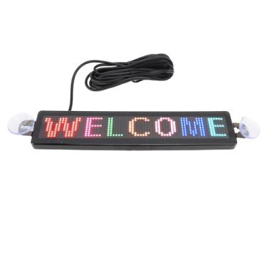 Imagem de Sinal de Carro LED, Sinal de Rolagem Flexível, Painel de Matriz de LED Tela Flexível, Mensagem de Animação, Sinal de Rolagem, Controle de Aplicativo para Carros, Loja, Bar,