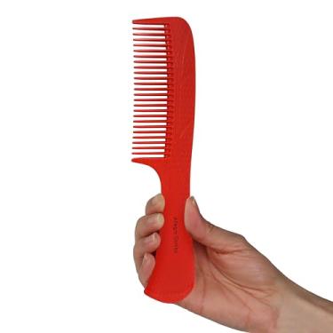 Imagem de Allegro Comb 1004 Pentes de cabelo para desembaraçar dentes largos para mulheres, estilistas e cabelos cacheados pente masculino 1 peça (morango)