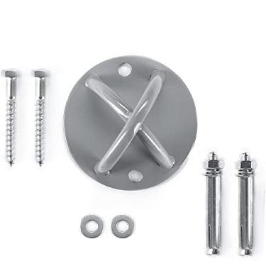 Imagem de NCCWAN Suporte de parede para tiras de suspensão, âncora de teto X suporte para anéis olímpicos, sistemas de treinamento de força de peso corporal, redes de balanço de ioga, equipamento de boxe