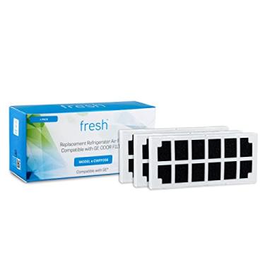 Imagem de Filtro de ar de substituição para geladeira FRESH para filtro de odor GE, compatível com refrigerador GE Café Series - (pacote com 3) - Filtro de ar GE da Mist.