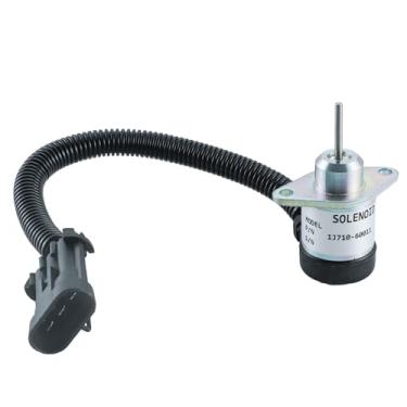 Imagem de 1J710-60011 Solenoide de desligamento de combustível 7000769 para motor Kubota V2607 B2400D B1700D B2100D B7510D Bobcat A300 A770 S220 S250 S300 S750 S750 770 P 850 5600 5610 S510 S530 S550 S570 12VDC