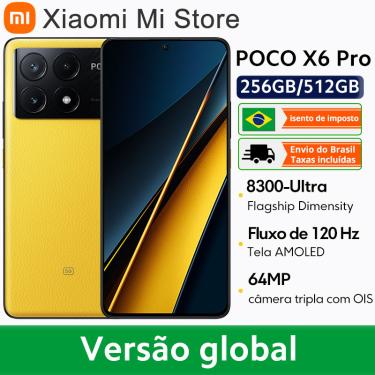 Imagem de POCO-X6 Pro Smartphone 5G  Versão Global  Dimensão 8300-Ultra  Carregamento 67W  6 67 "  1.5K