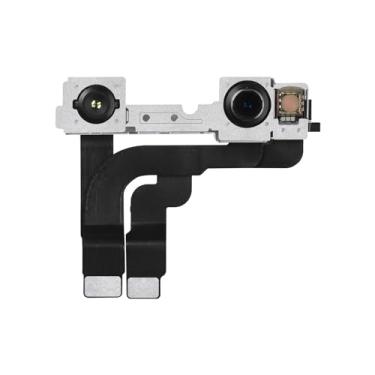 Imagem de Risidamoy Substituição da câmera frontal para iPhone 12 Pro Max voltada para módulo de lente de 12 MP cabo flexível com receptor de luz estruturada substitui o conector do sensor do transmissor