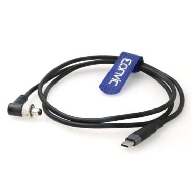 Imagem de Eonvic Cabo de alimentação para câmeras Atomos Ninja V Zwo ASI resfriadas PD USB 3.1 tipo C para travar conector de alimentação CC