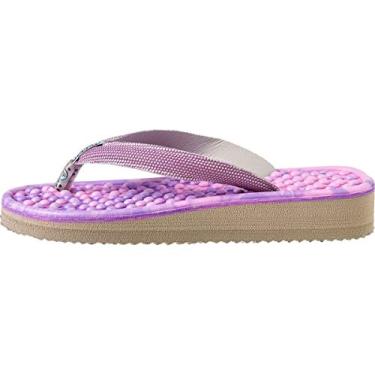 Imagem de Chinelo Dedo Anabela Mundoflex Mesclado Lilás e Rosa Ref. 810 um Tamanho:35/36