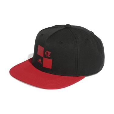 Imagem de Boné Adidas Snapback Flamengo Preto/Vermelho