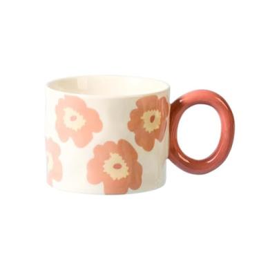Imagem de RYZGOJV Canecas de café, caneca de porcelana grande, caneca de chá de cerâmica com alça para homens e mulheres 420ML-L03