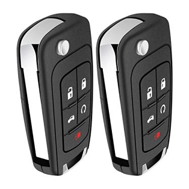 Imagem de Controle remoto de entrada sem chave serve para Chevy Camaro Equinox 2010-2019/Cruze 2011-2016/Sonic 2012-2017/Malibu 2014-2016/GMC Terrain Buick Lacrosse Regal Verano Encore Substituição para P/N: