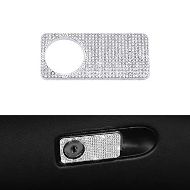 Imagem de 1797 Capa de alça de porta-luvas para Mercedes Benz Bling Accessories A C E M S CLA CLS GL GLA GLC Class W177 W205 W213 W219 W212 Copilot Storage Switch Car Trim Adesivo Silver Crystals