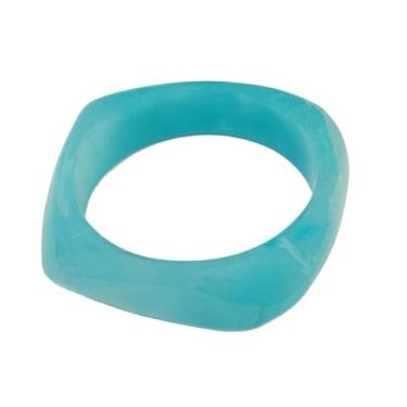 Imagem de SCRDPRAD Pulseira de resina acrílica colorida, pulseiras, placa de acetato de tartaruga, vintage, grosso, largo, irregular, geométrico, punk, joia de plástico legal para mulheres, Adjustable, Metal,