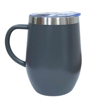 Imagem de Caneca Térmica com Tampa em Acrílico 360ml Cor Cinza