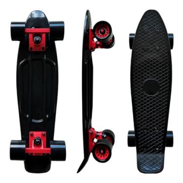 Imagem de Skate Infantil Mini Cruiser Preto 55,5cm até 50kg, DM Radical