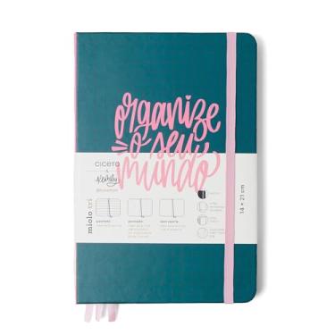 Imagem de Caderneta Ciceros Kemily Miolo Tri 14X21 Organize Verde, Cicero