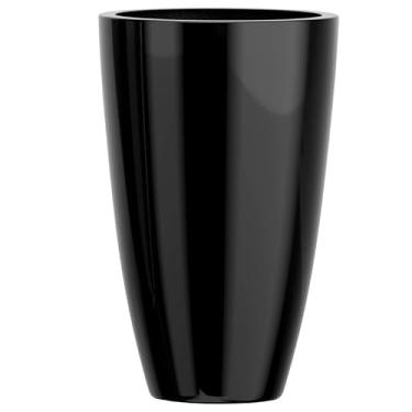 Imagem de Vaso Plantas Decorativo Fibra De Vidro Grande 70cm Roma M (Preto)