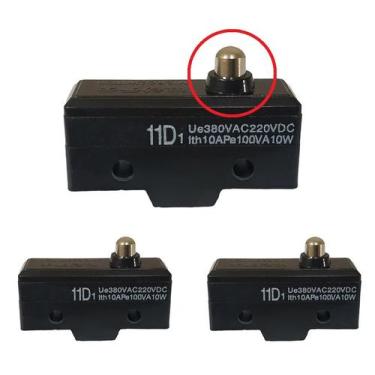 Imagem de Botao Ligar Maquina Sacaria Metal 3 Unidades - GK26, Botao Liga Deslig