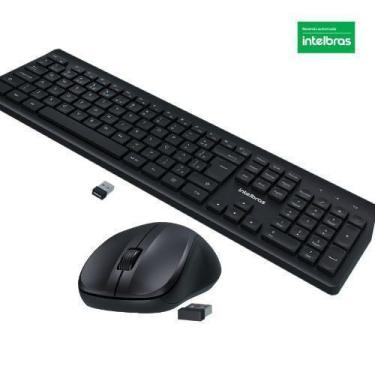 Imagem de Combo Teclado E Mouse Sem Fio Csi 50 Intelbras, Preto