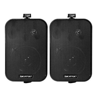 Imagem de Kit 2 Caixas Som Ambiente Acustica Cxp604 4 Pol 60w Com Alça - SKYPIX