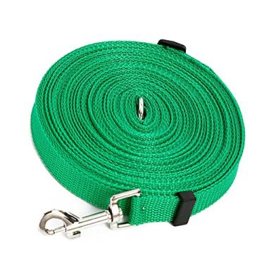 Imagem de Coleira Longa Ajustável para Cães, Coleira de Treinamento Portátil para Cães Grandes, Caminhada, Acampamento, Natação (Verde)