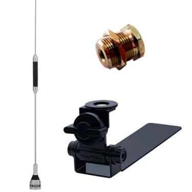 Imagem de Antena Móvel PX 67cm B-2050 + Suporte Adaptável Caminhonete Pickup M-6