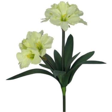 Imagem de Flor Artificial - Haste de Amarílis Duplo Creme  Formosinha