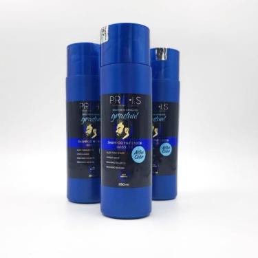 Imagem de 3x Shampoo Escurecedor para Barba Cabelos Grisalhos Active Collor 250m
