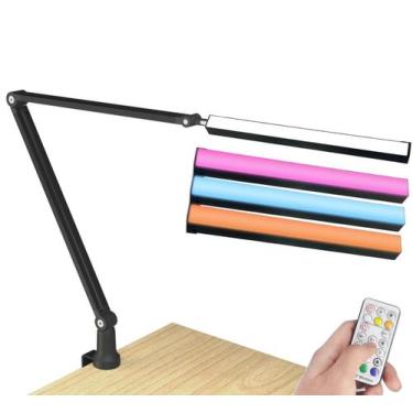 Imagem de Luminária Led Rgb C/Braço Articulado P/Escrivaninha,Desenho - Aj Som A