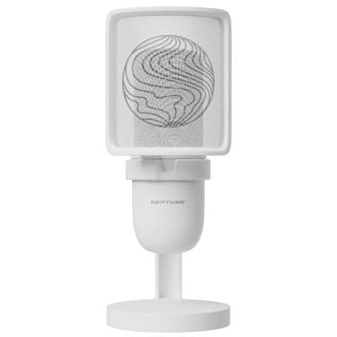 Imagem de Neptune Microfone Sonus Gaming | Microfone de streaming com filtro pop para clareza vocal | Microfone de mesa para streaming, jogos, gravação e podcast, microfone de PC com cabo tipo-C para USB