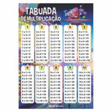 Imagem de Tabuada De Multiplicação - Divertidamente - Home E Planner
