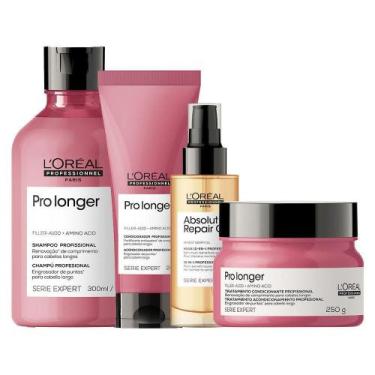 Imagem de Kit L'Oréal Pro Longer - Sh E Condicioandor E Másc E Óleo - Loreal Pro