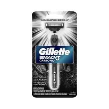 Imagem de Aparelho de Barbear Gillette Mach3 Carbono 1 unidade