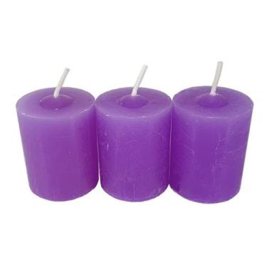 Imagem de Kit 9 Velas Aromáticas Perfumadas Com Aroma De Lavanda - Velas da Jú