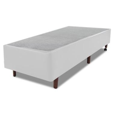 Imagem de Base Para Box Sommier Solteiro 78x188x34cm Branco - BF Colchões, BRANC