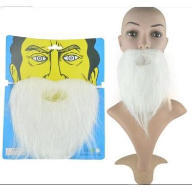 Imagem de Fantasia barba falsa branca mago/ papai noel - Lynx produções