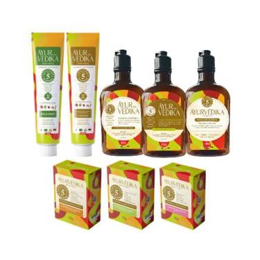 Imagem de Kit SPA AYURVÉDIKA Cuidado Completo Natural Vegano