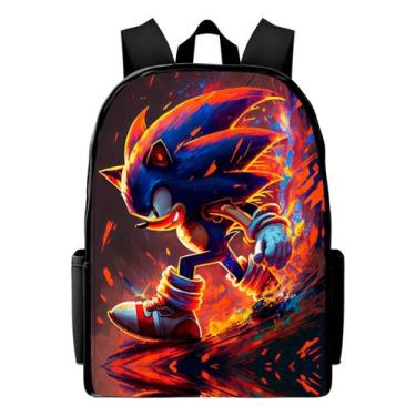 Imagem de Mochila Escolar Infantil Sonic Velocidade E Aventura Juvenil - Now Boy