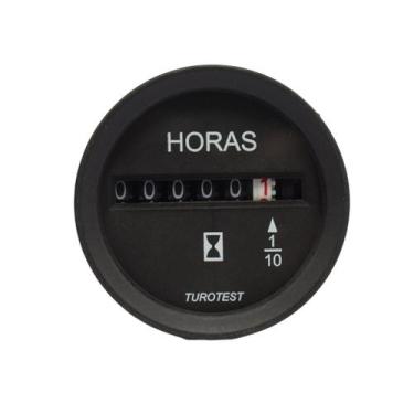 Imagem de Horimetro 52Mm Bivolt Registro Horas Trabalhadas Motor CAT compativel 