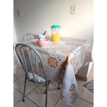 Imagem de Toalha De Mesa Retangular Impermeável Térmica 1,40 X 1,40 - Le Bianco,