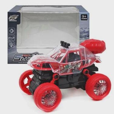 Imagem de Carro Musical "Stunt Car", Com Fumaça Luz E Som (vermelho) - Toy King