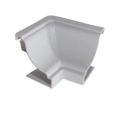 Imagem de Kit 5 Canto Interno Branco Para Moldura Forro Rodaforro Meia cana Pvc 