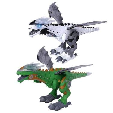 Imagem de Dragão Dinossauro Robô Solta Fumaça com luz e som Cyber - toys